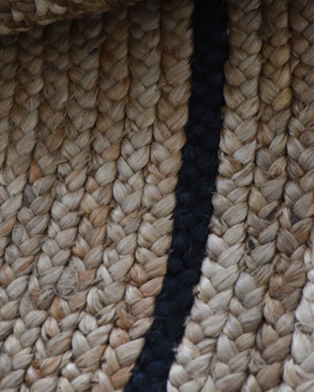 Organic Jute Round Rug | Natural & Heritage Black Zebra Home