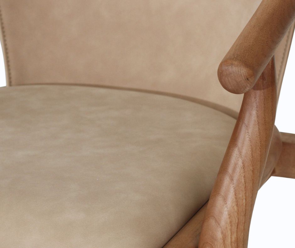 Oskar Dining Chair – Caramel Ash & Light Khaki Sun Republic