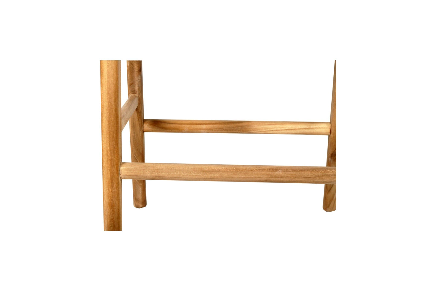 Otis Leather & Teak Saddle Counter Stool - White Sun Republic