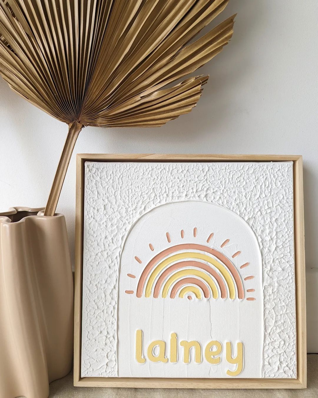 Personalized Textured Plaster Art Beyond The Palms