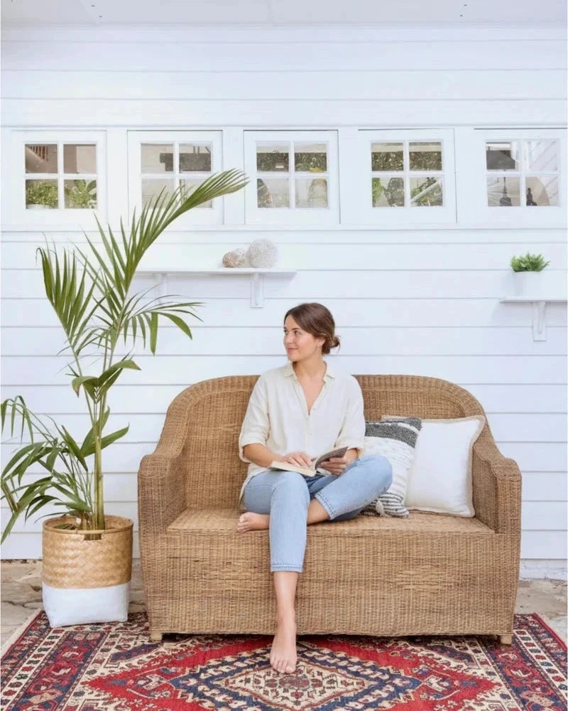 Premium Malawi Woven Cane Sofa - One, Two & Three Seater Sun Republic