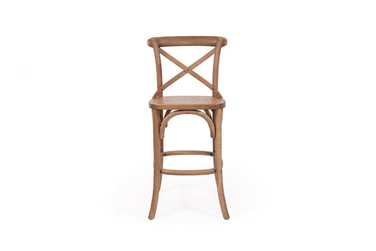Provincial Cross Back Counter Stool – Natural Oak Sun Republic
