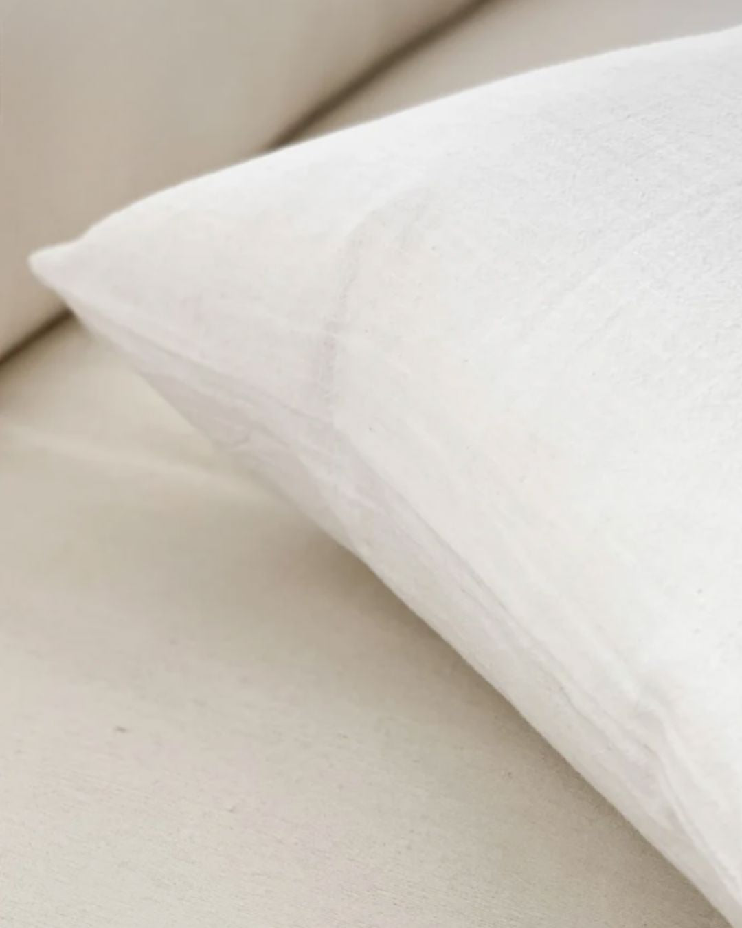 Ramie Cushion Cover - Chalk Feather + Oak