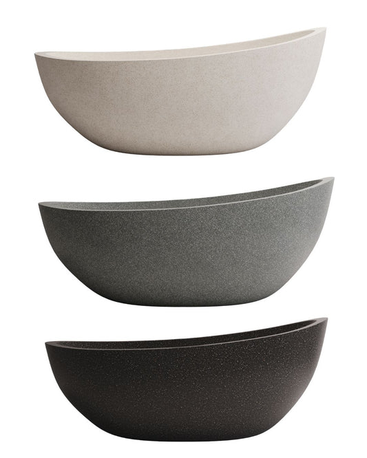 Ray 1700mm Freestanding Stone Composite Bath Madu Living