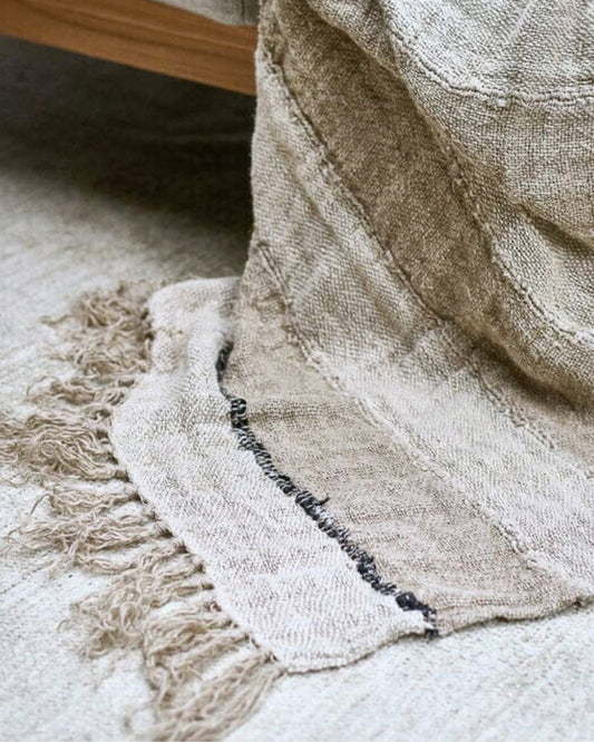 Retreat Throw - Natural/Ivory/Black Sun Republic