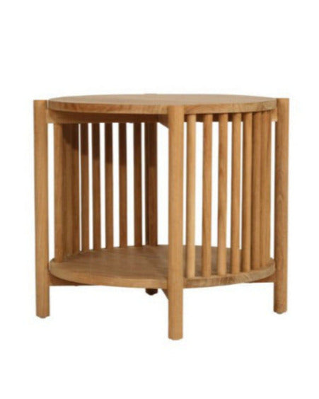 Rhia Teak Round Side Table Sun Republic
