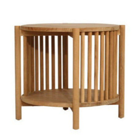 Rhia Teak Round Side Table Sun Republic