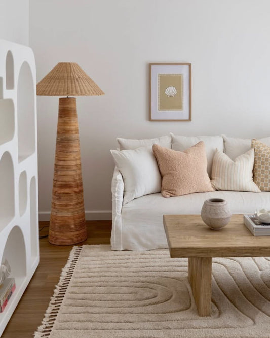 Rico Rattan Floor Lamp Sun Republic