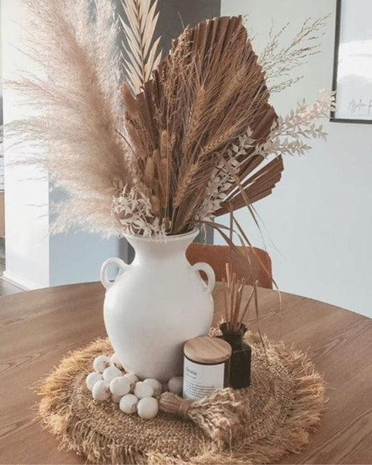 Round Natural Raffia Placemat - Centrepiece Sun Republic