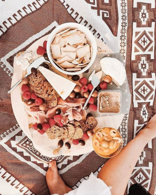 Round Portable Timber Picnic Table Sun Republic