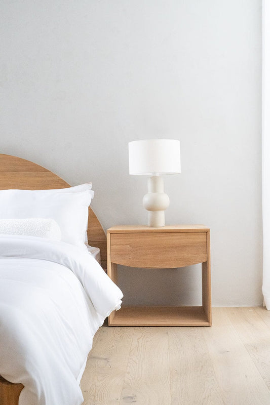 Sarra Natural Teak Bedside Table Sun Republic