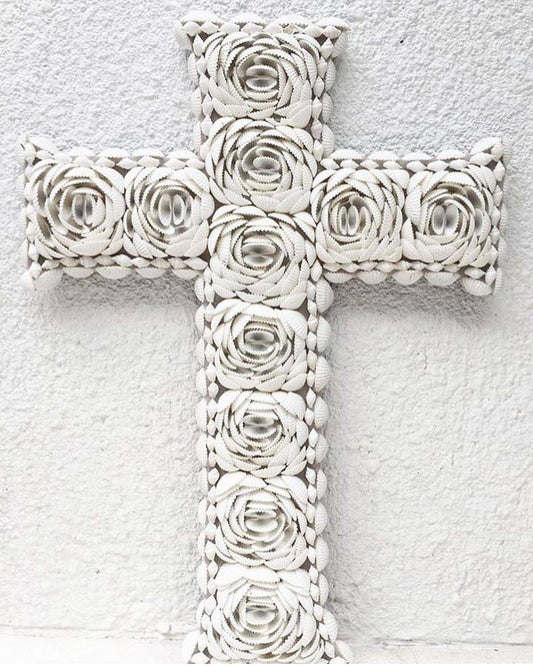 Shell Cross Rose Design Sun Republic