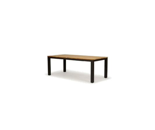 Shoalhaven Outdoor Teak Extension Dining Table - Black Abide