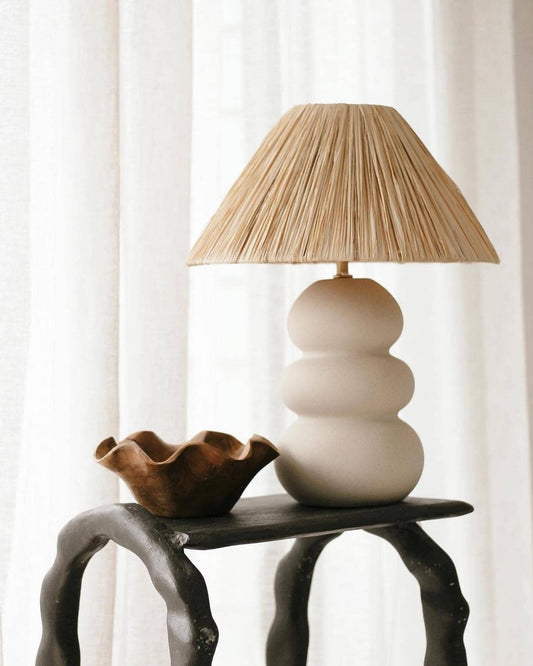 Sofia Raffia Table Lamp Sun Republic