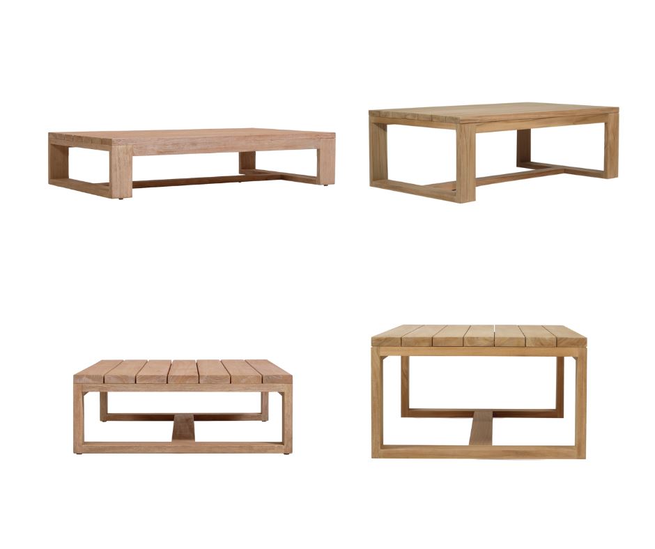Solid Teak Outdoor Coffee Table - Bora Bora Sun Republic