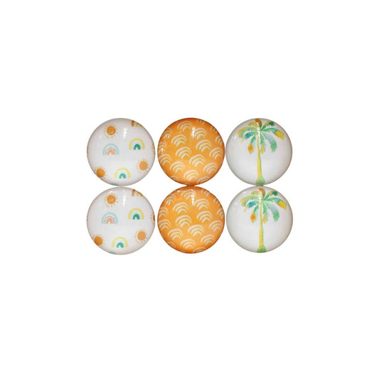 Sunshine Folk Glass Magnet Set x 6 SUN REPUBLIC