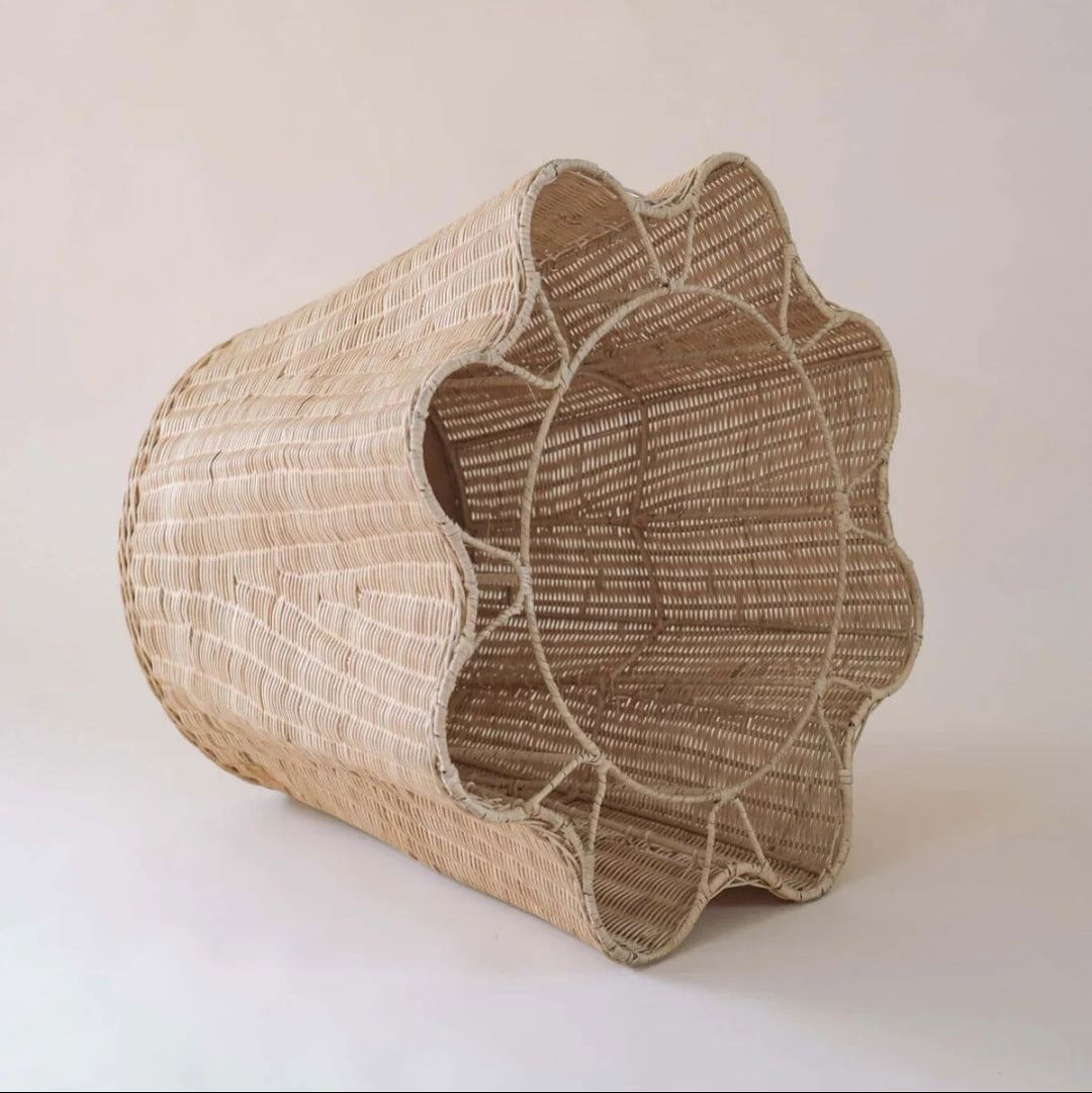The Flora Wicker Side Table Sun Republic
