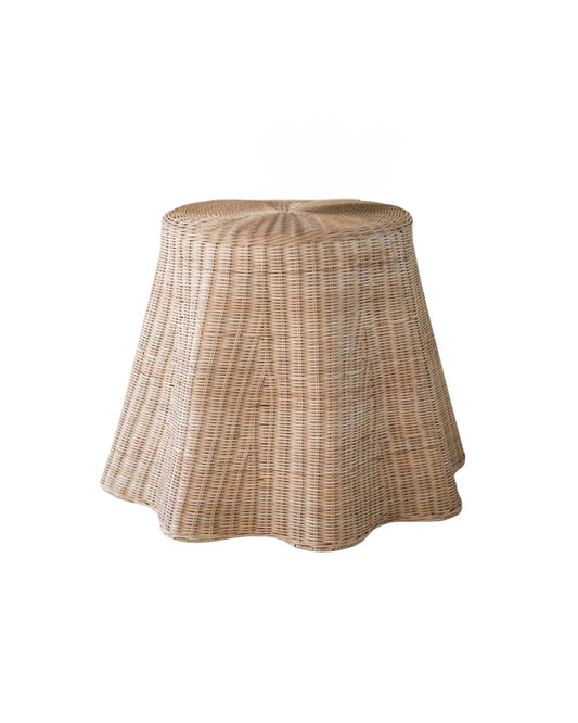 The Flora Wicker Side Table Sun Republic