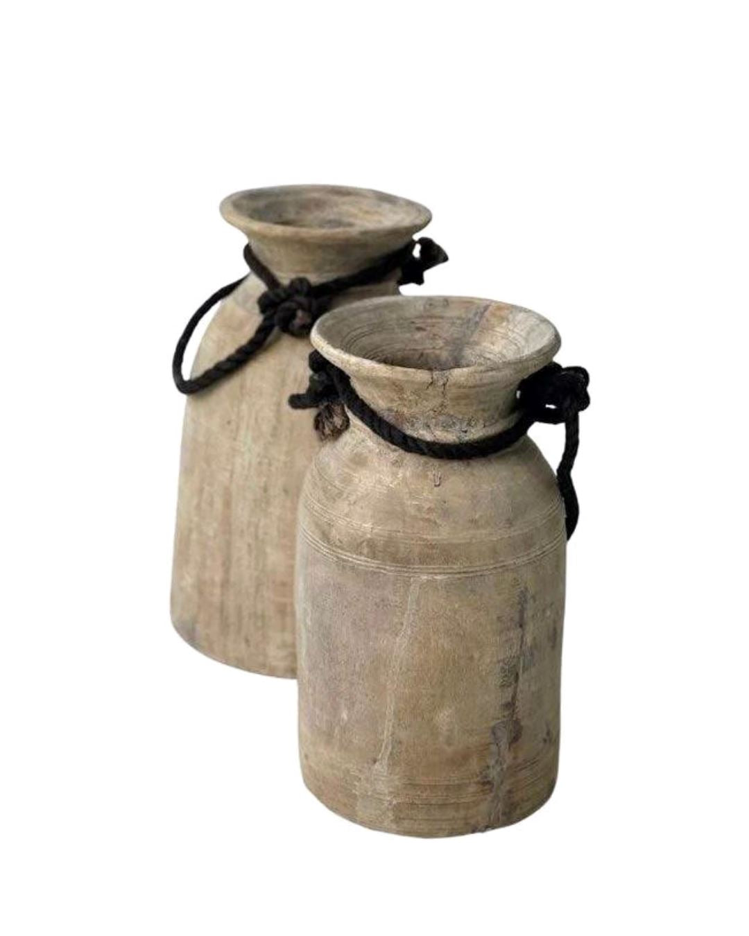 Vintage Indian Teak Pot - Medium Sun Republic