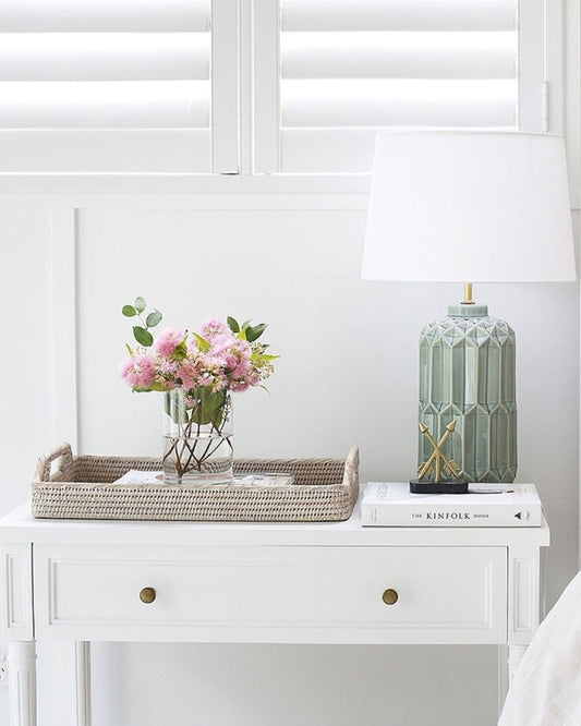 White Cayman Coastal Hampton Nightstand/Bedside Table Sun Republic