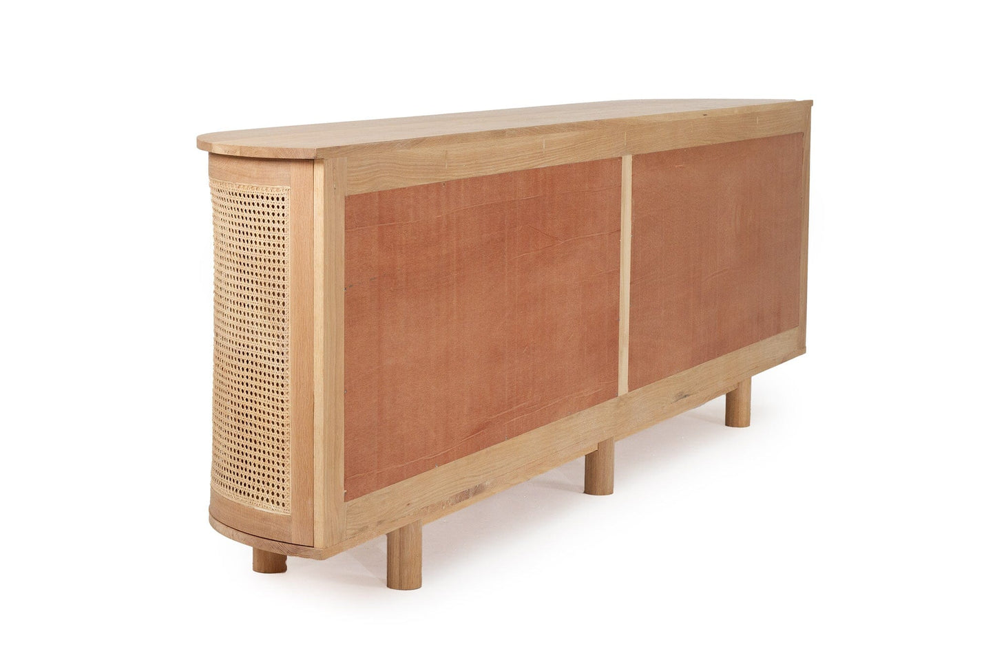 American Oak Curved Rounded Edge Sideboard - Hali - 2 Sizes Sun Republic