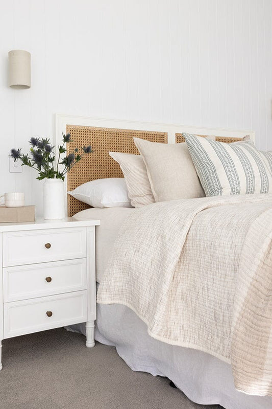 Cayman 3 Drawer Bedside | White Sun Republic