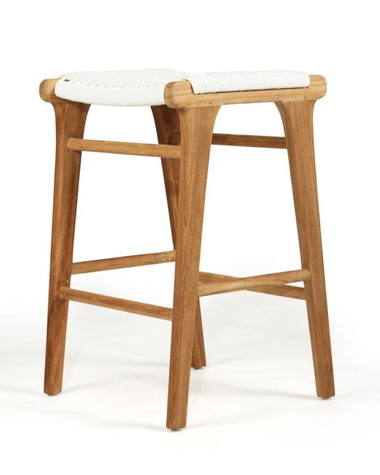 Cumberland Backless Counter Top Stool | White SUN REPUBLIC