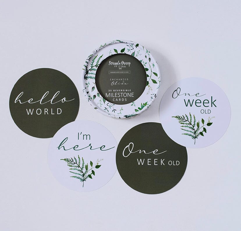 Enchanted Baby Reversible Milestone Cards Snuggle Hunny