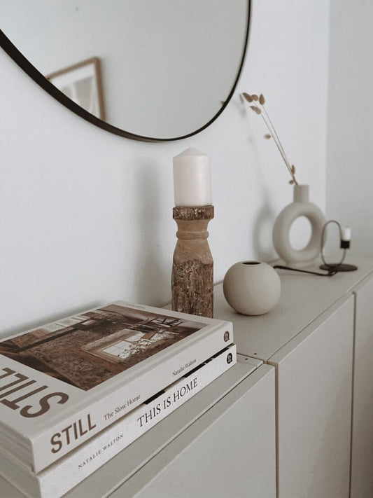 Gindi Wooden Candle Tower SUN REPUBLIC