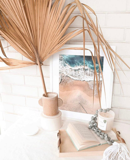 Grey Wooden Beaded Garland SUN REPUBLIC