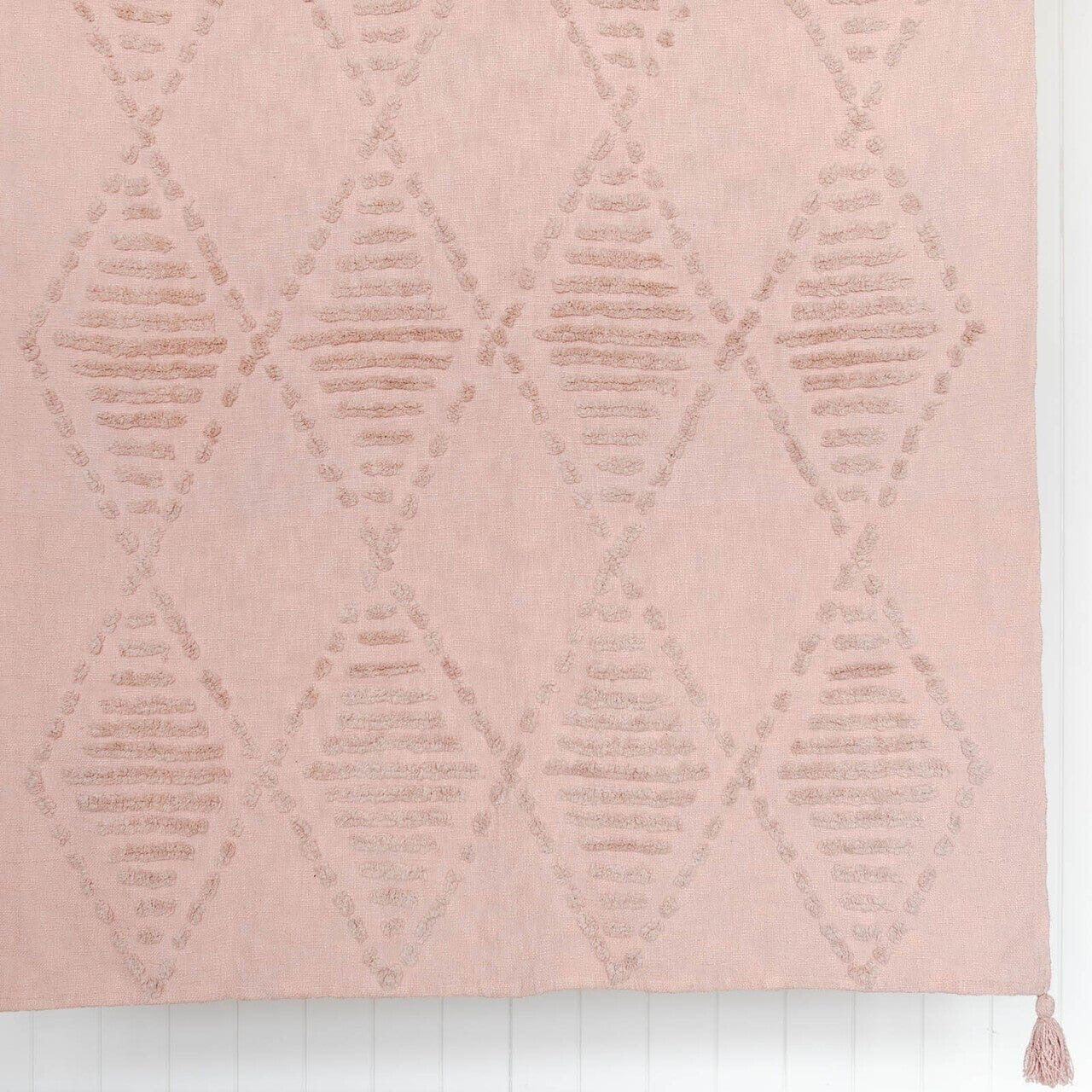 Kiara Cotton Throw Blanket | Blush Pink SUN REPUBLIC