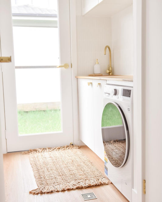 Natural Jute Floor Mat With Non-Slip Back Sun Republic