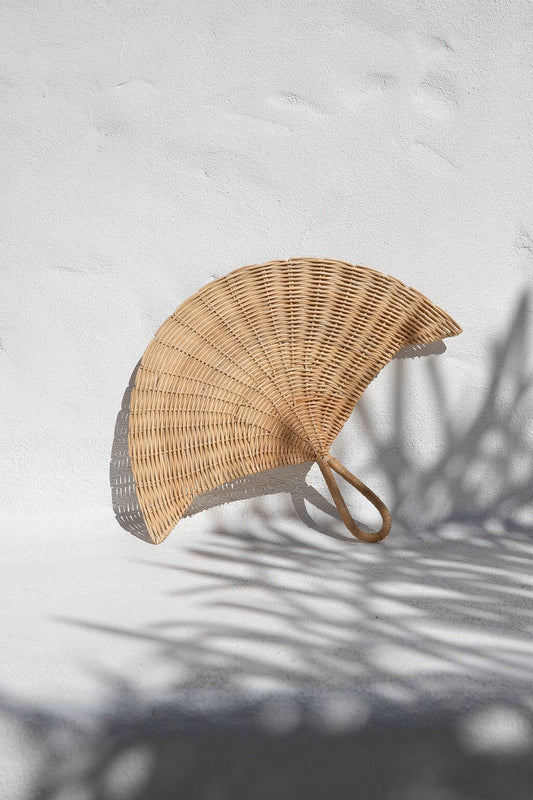 Natural Rattan Fan SUN REPUBLIC
