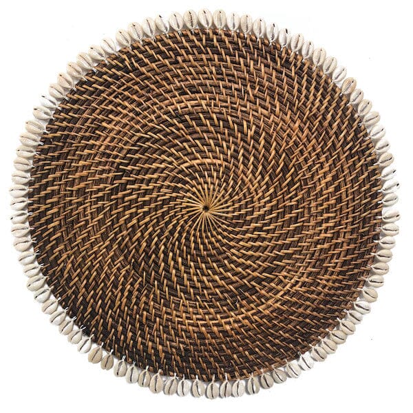 Natural Rattan & Shell Placemat SUN REPUBLIC
