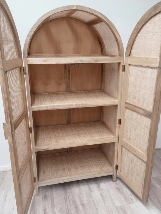 Nayara Arched Rattan Cabinet/Wardrobe | Made-to-Order Sun Republic