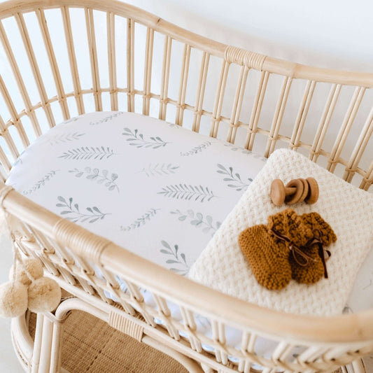 Nursery Bassinet Sheet | Wild Fern Snuggle Hunny