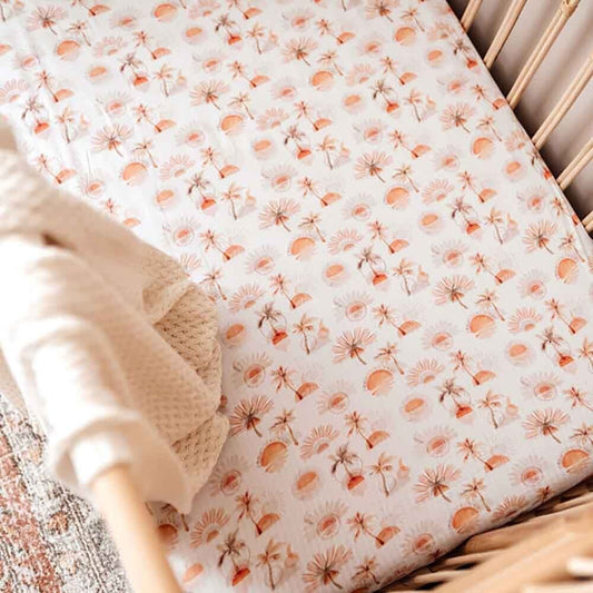 Paradise Palm Nursery Baby & Toddler Fitted Cot Sheet Snuggle Hunny