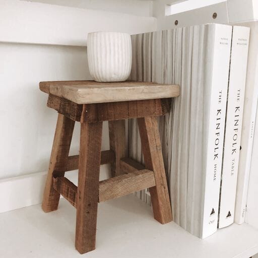Rustic Wooden Display Stool SUN REPUBLIC