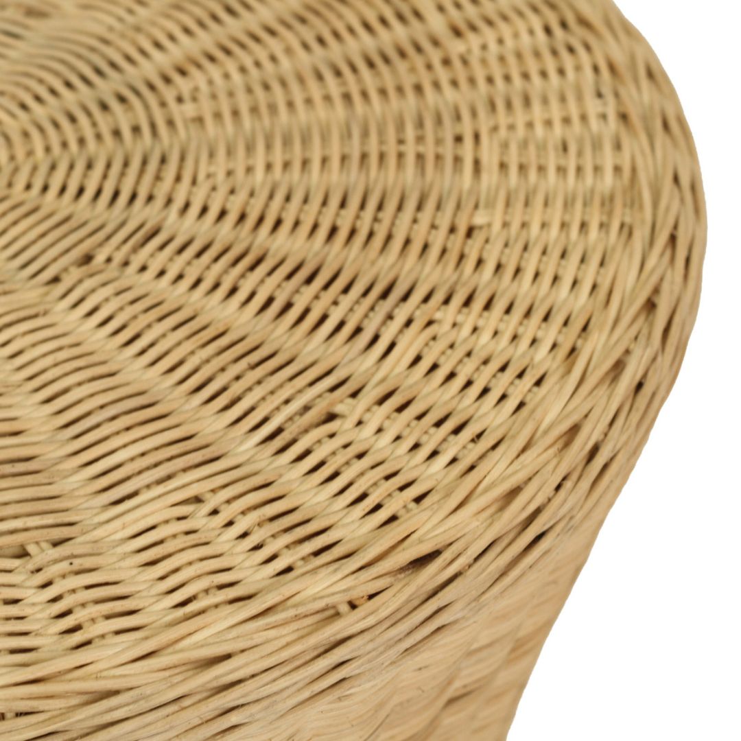 Airlie rattan side table by sun republic product image on a white background
