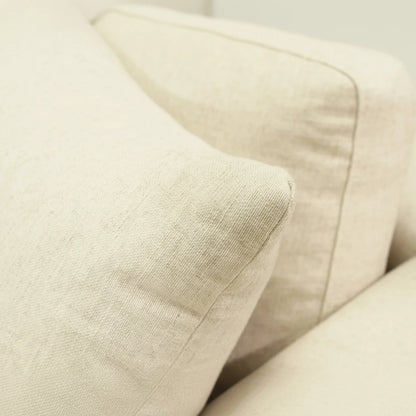 Alissa Linen Blend Sofa – Natural Linen