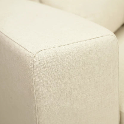 Close-up of a beige fabric surface