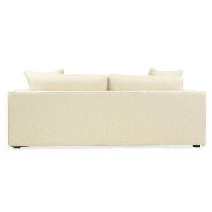 Beige sofa on a white background