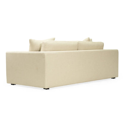 Beige sofa on a white background