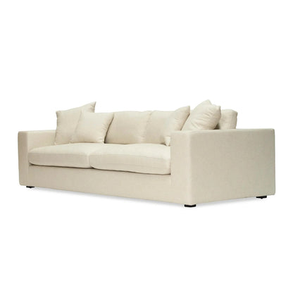 Beige sofa on a white background