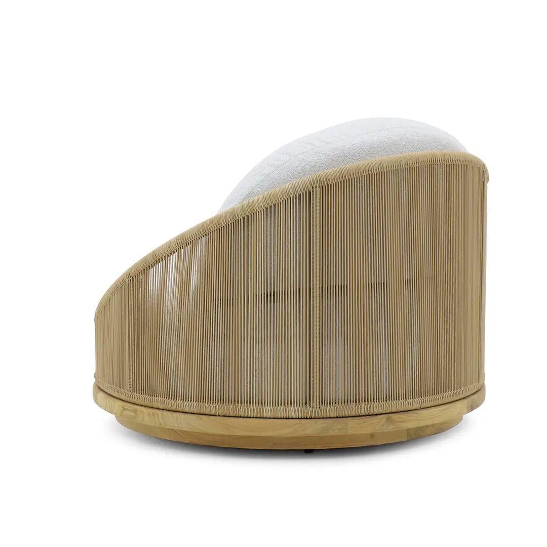 Aurora Teak & Wicker Outdoor Armchair