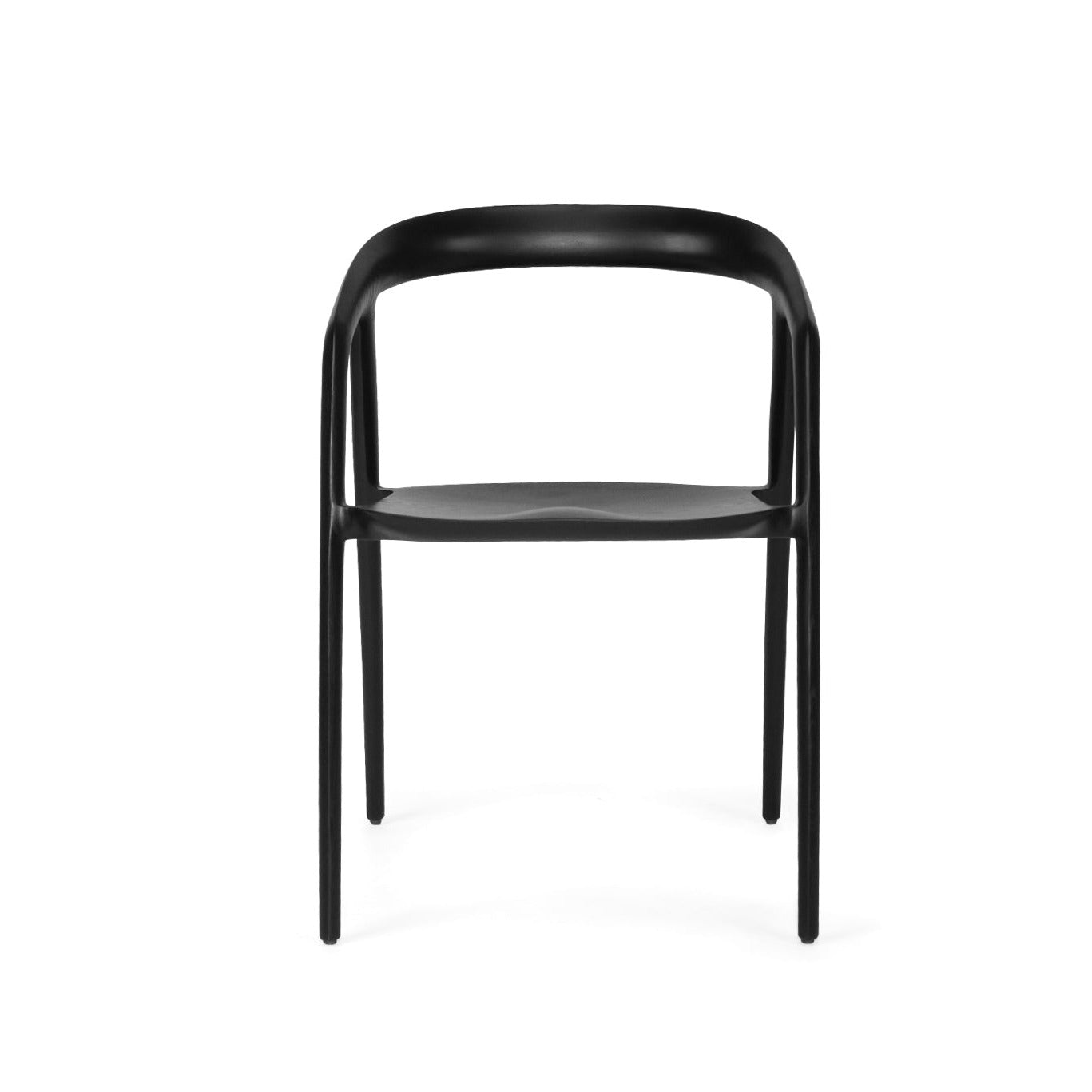 Black chair on a white background