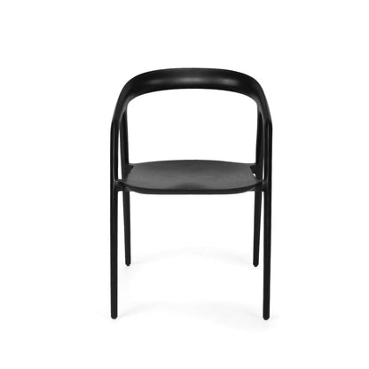 Black chair on a white background