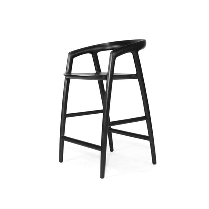 Black bar stool on a white background