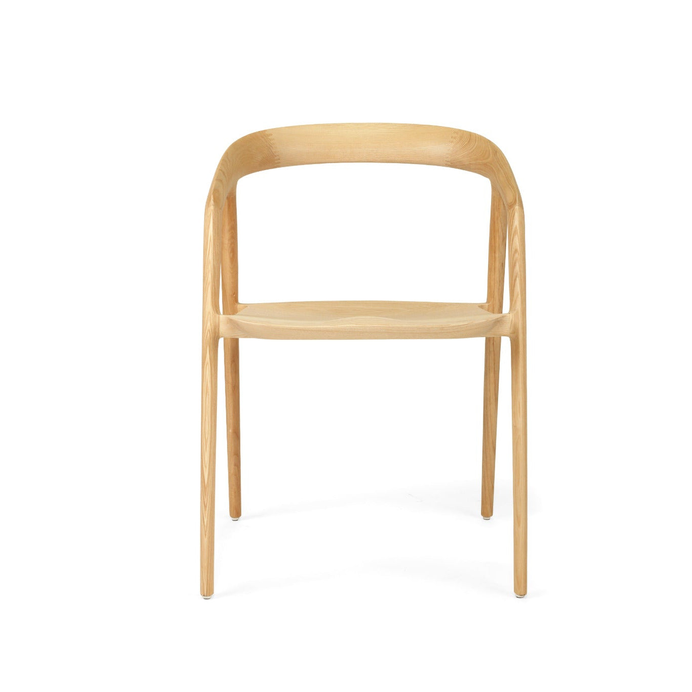 Wooden chair on a white background