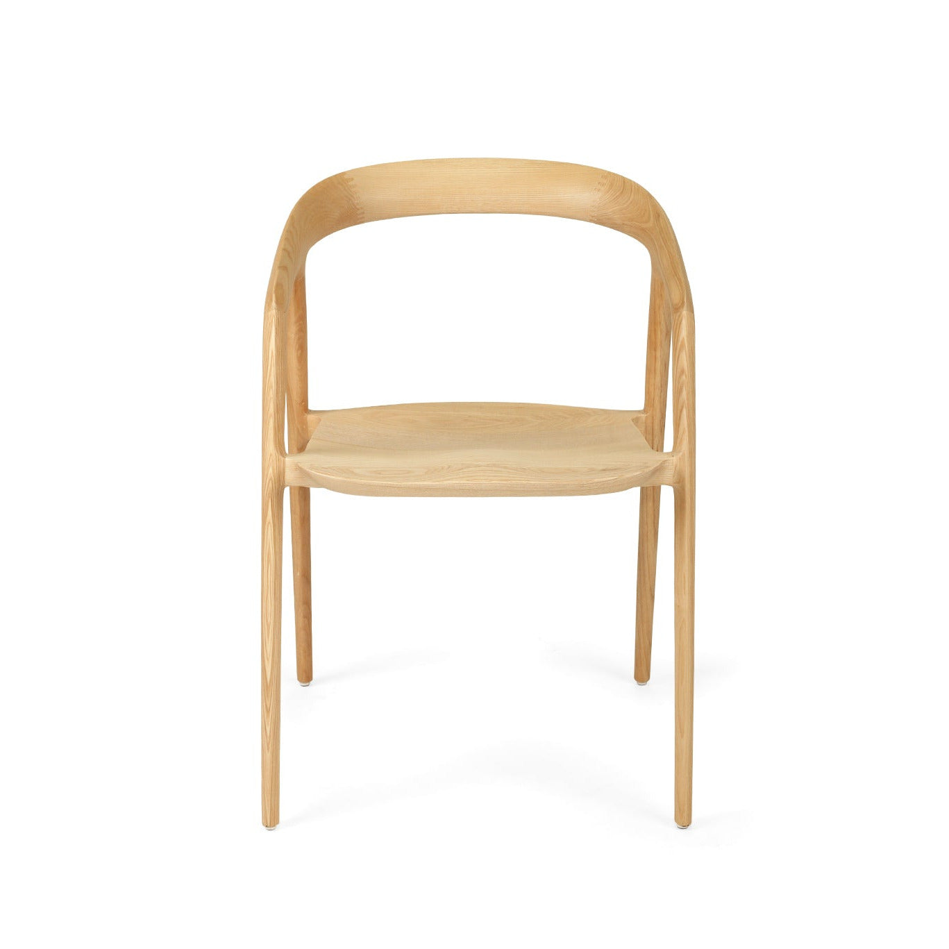 Wooden chair on a white background